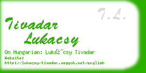 tivadar lukacsy business card